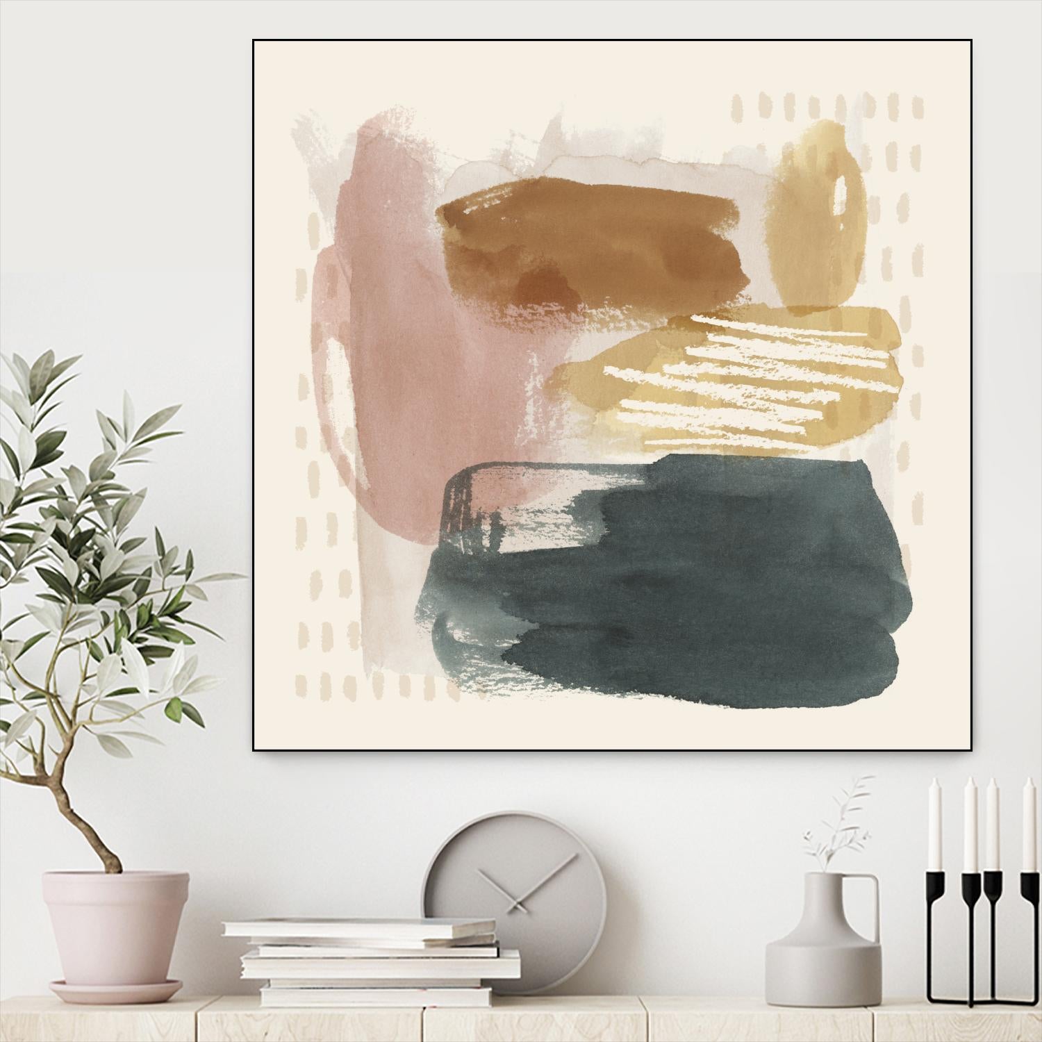 Ochre Echo IV by Grace Popp on GIANT ART - abstract