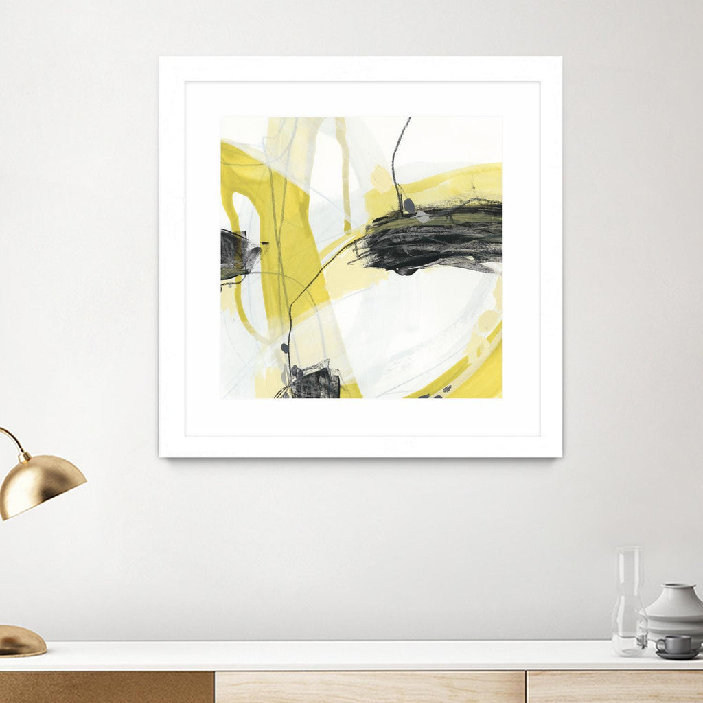 Conduit II de June Erica Vess sur GIANT ART - abstrait jaune