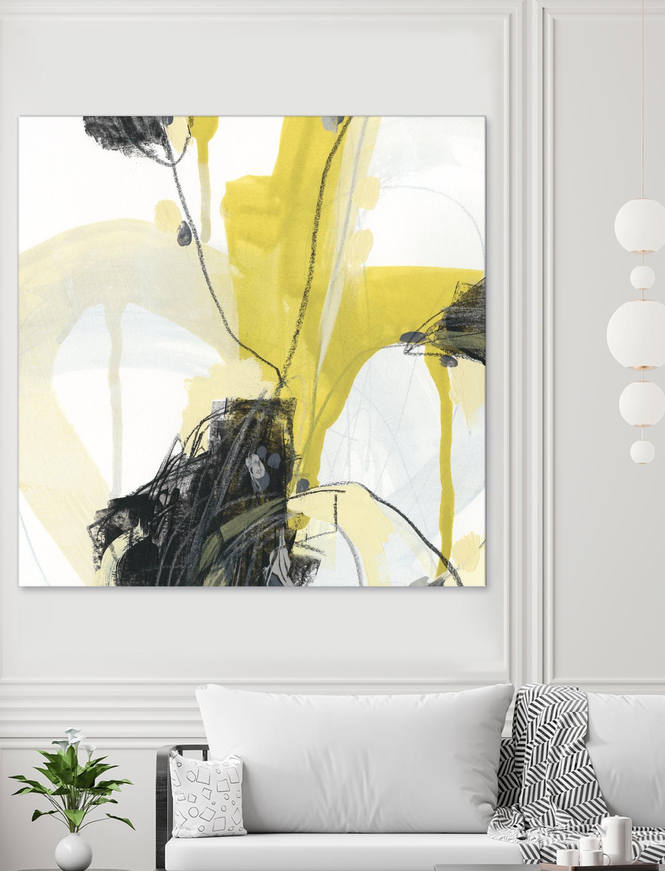 Conduit III by June Erica Vess on GIANT ART - yellow abstract