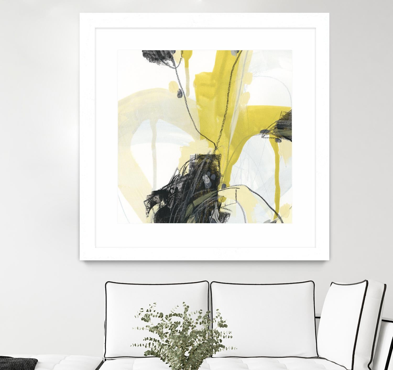 Conduit III by June Erica Vess on GIANT ART - yellow abstract