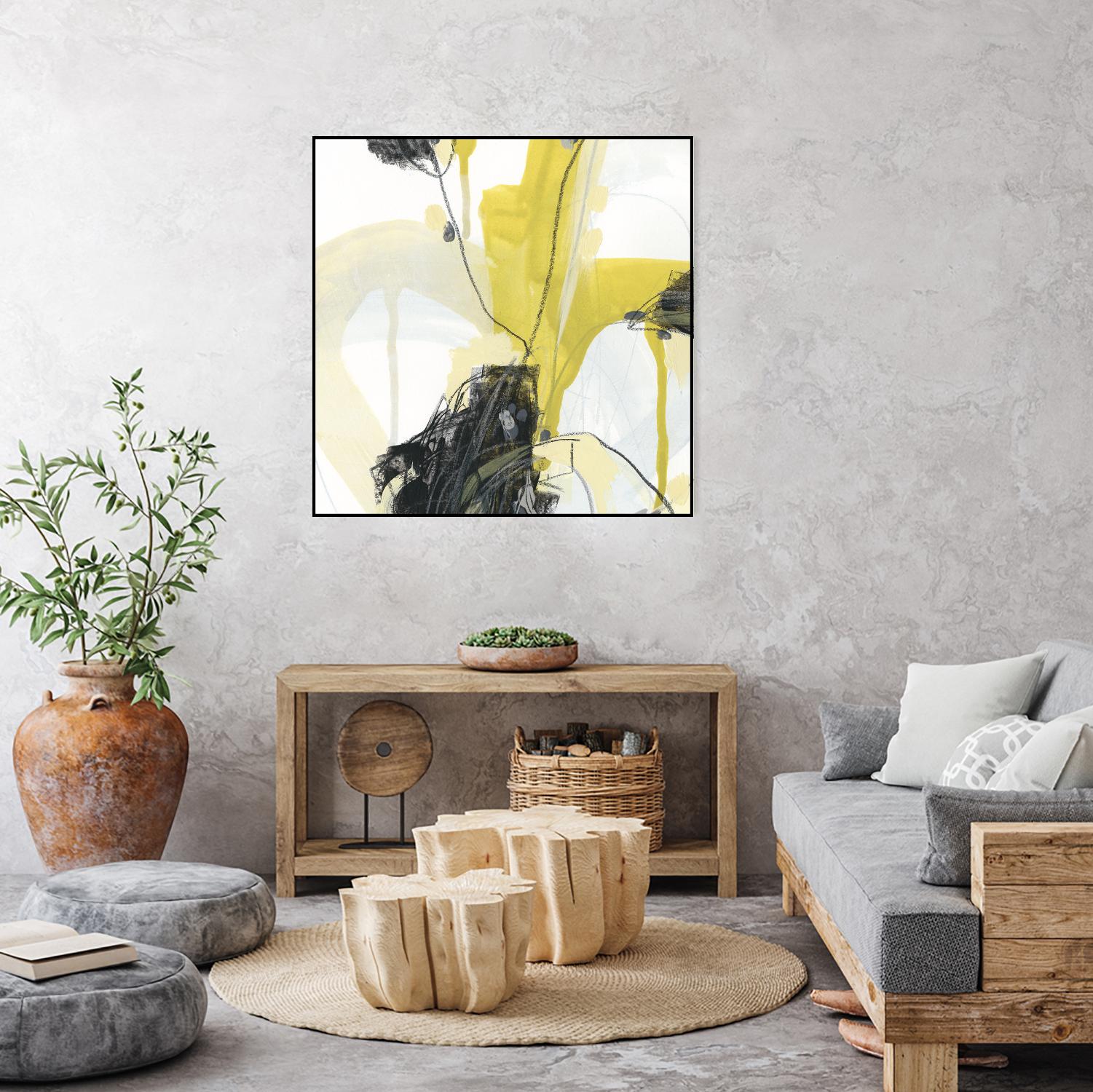 Conduit III by June Erica Vess on GIANT ART - yellow abstract