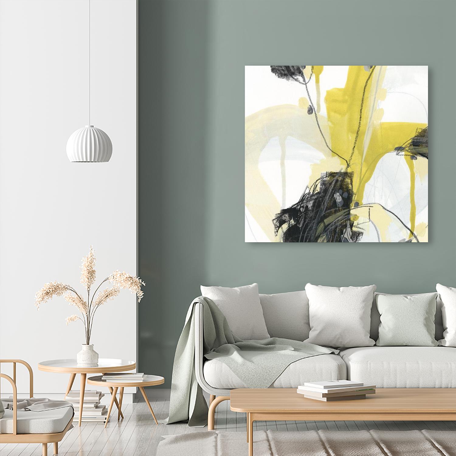 Conduit III by June Erica Vess on GIANT ART - yellow abstract