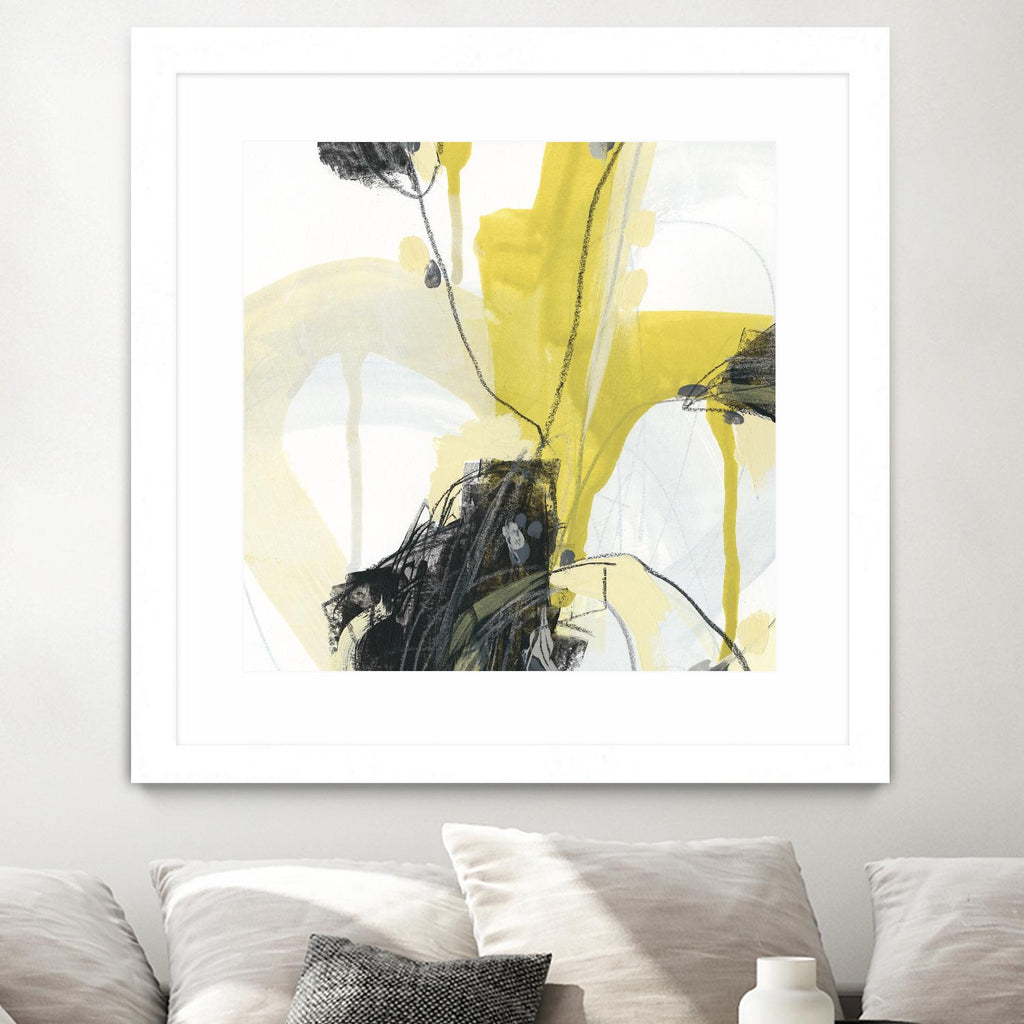 Conduit III de June Erica Vess sur GIANT ART - abstrait jaune