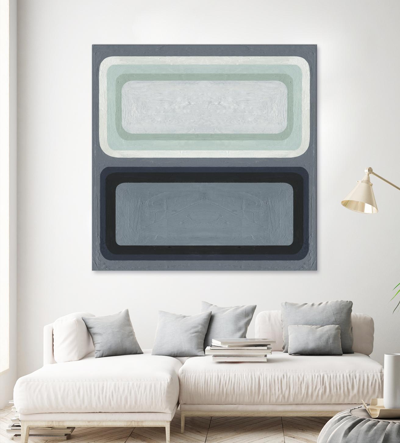 Maritime Color Field II by Emma Scarvey on GIANT ART - green abstract