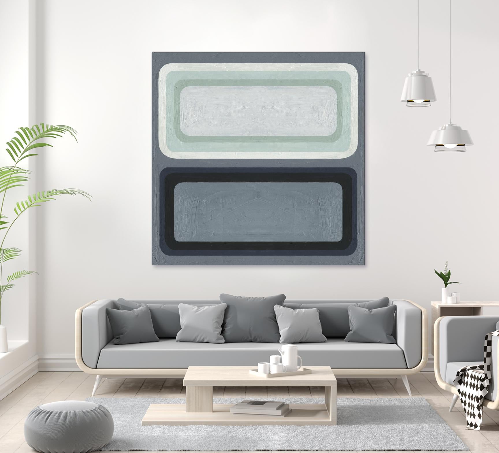 Maritime Color Field II by Emma Scarvey on GIANT ART - green abstract