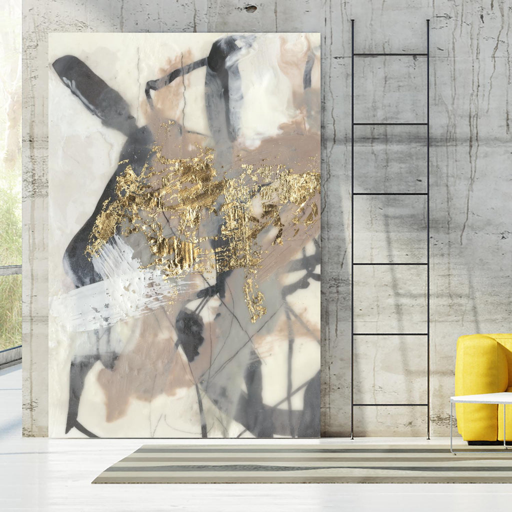 Golden Blush I by Jennifer Goldberger on GIANT ART - abstract