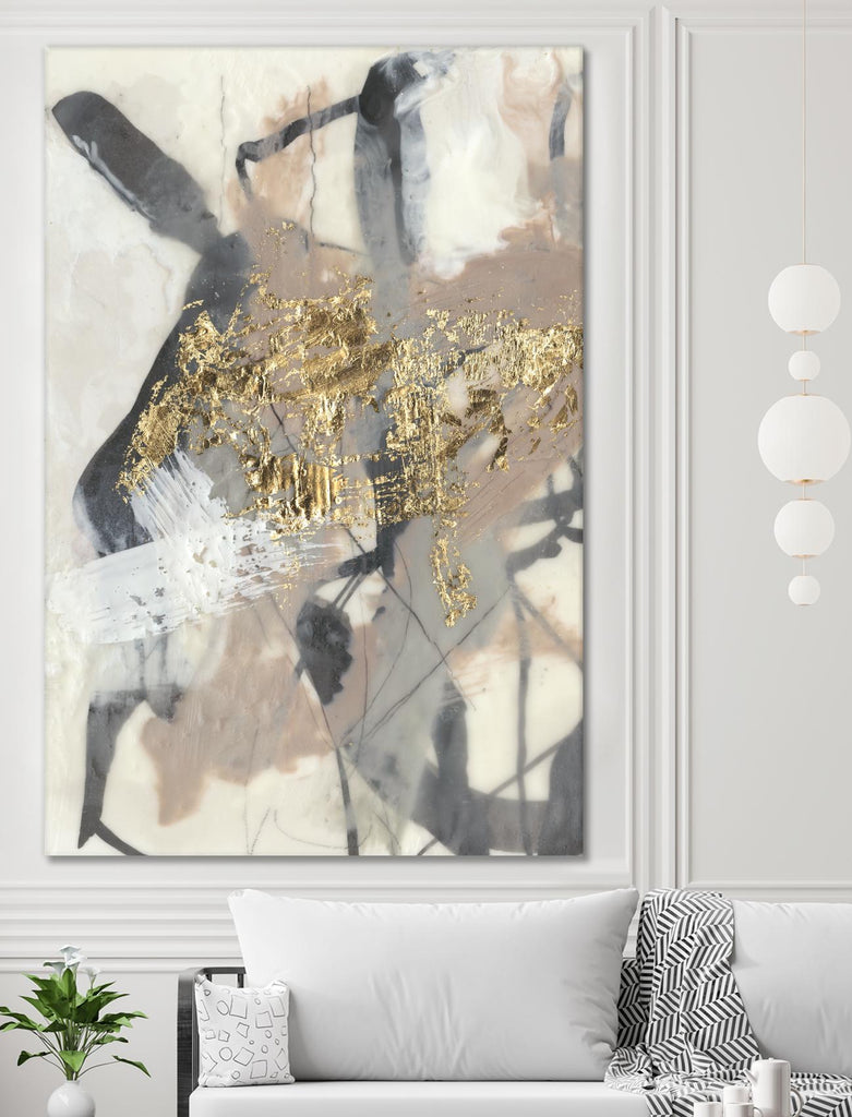 Golden Blush I by Jennifer Goldberger on GIANT ART - abstract