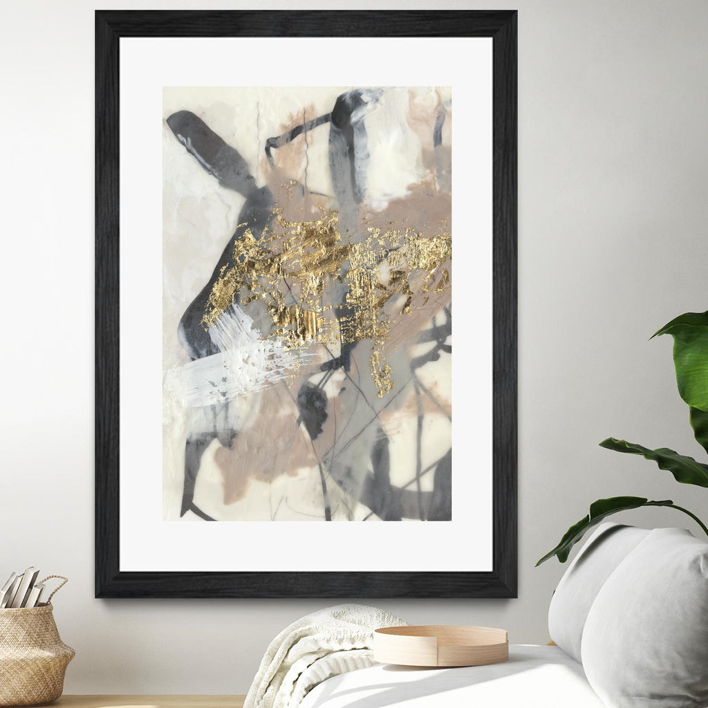 Golden Blush I de Jennifer Goldberger sur GIANT ART - abstrait