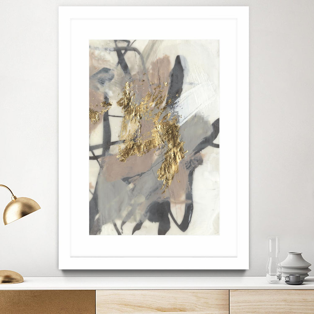 Golden Blush II de Jennifer Goldberger sur GIANT ART - abstrait