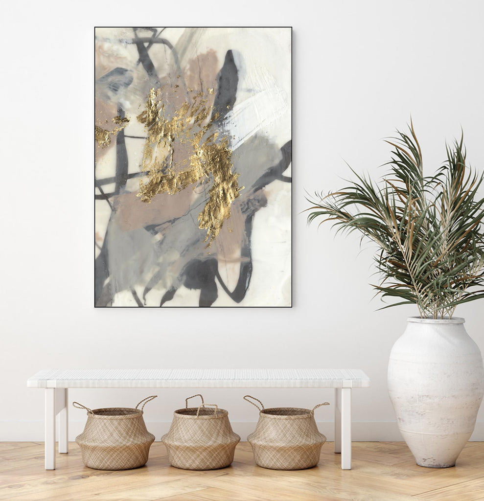 Golden Blush II de Jennifer Goldberger sur GIANT ART - abstrait