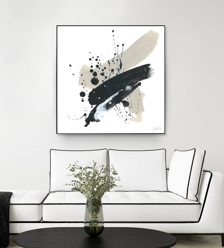 Kanji II by June Erica Vess on GIANT ART - blue abstract