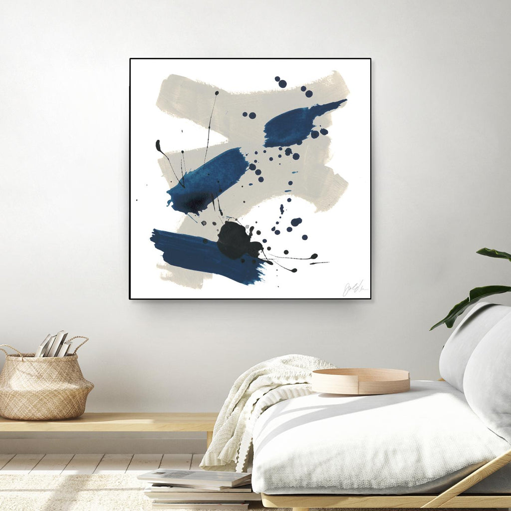 Kanji III by June Erica Vess on GIANT ART - blue abstract