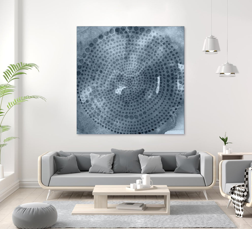Indigo Wheel II by Chariklia Zarris on GIANT ART - blue abstract