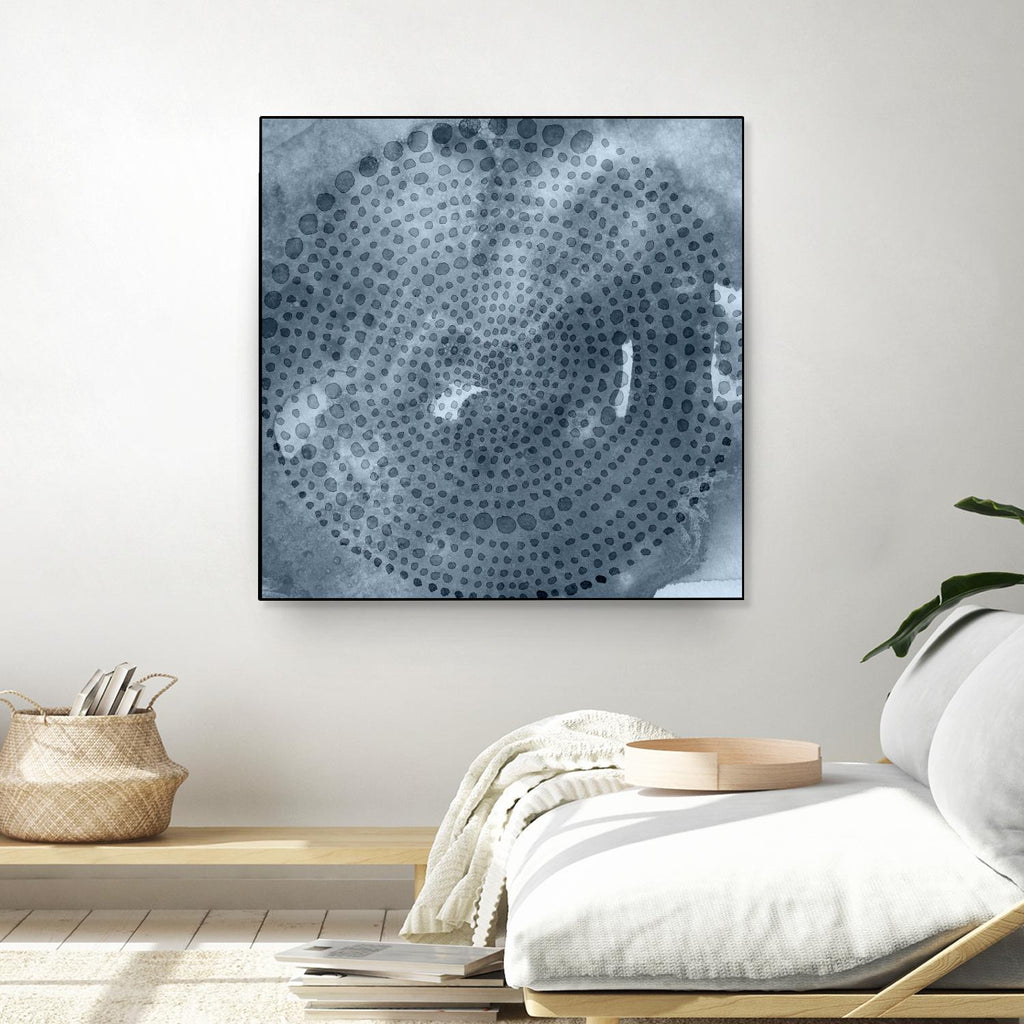Indigo Wheel II by Chariklia Zarris on GIANT ART - blue abstract