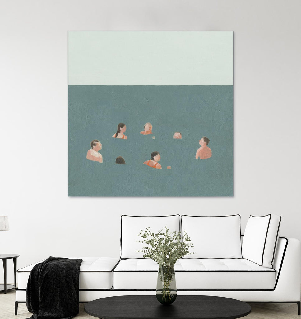 The Swimmers I by Emma Scarvey on GIANT ART - green tropical