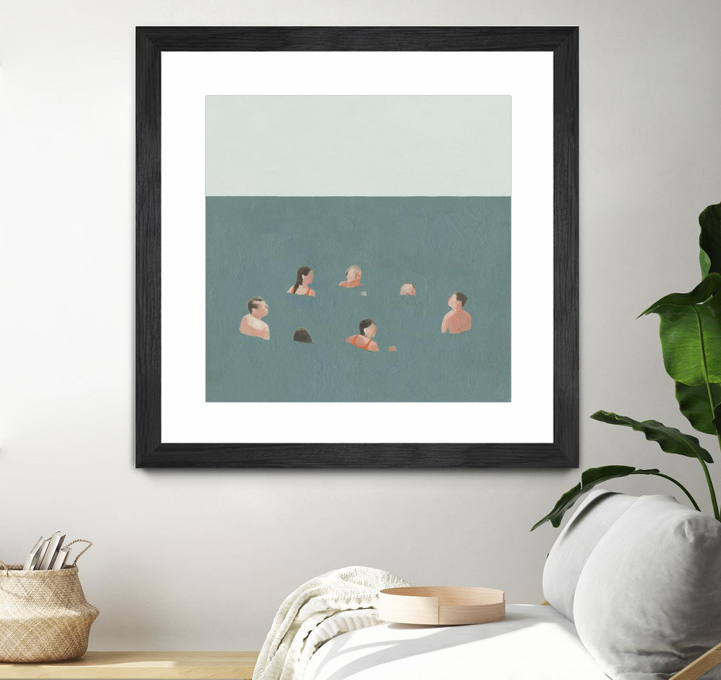 The Swimmers I by Emma Scarvey on GIANT ART - green tropical
