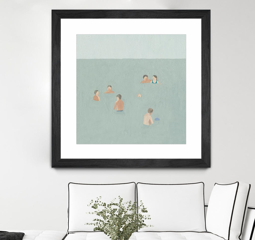 The Swimmers II by Emma Scarvey on GIANT ART - green tropical
