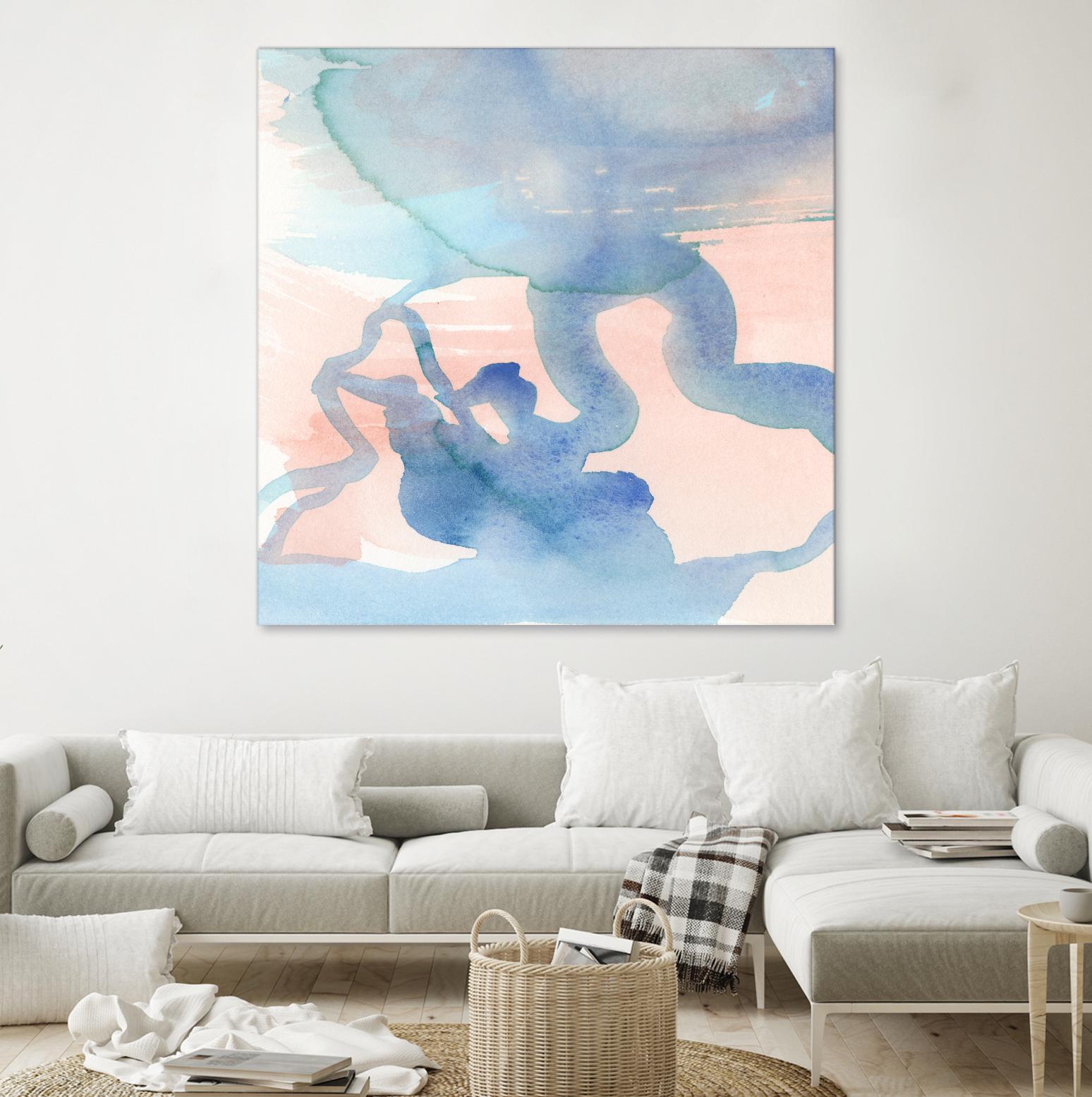 Suffusion III by Jamie Douglas on GIANT ART - blue abstract