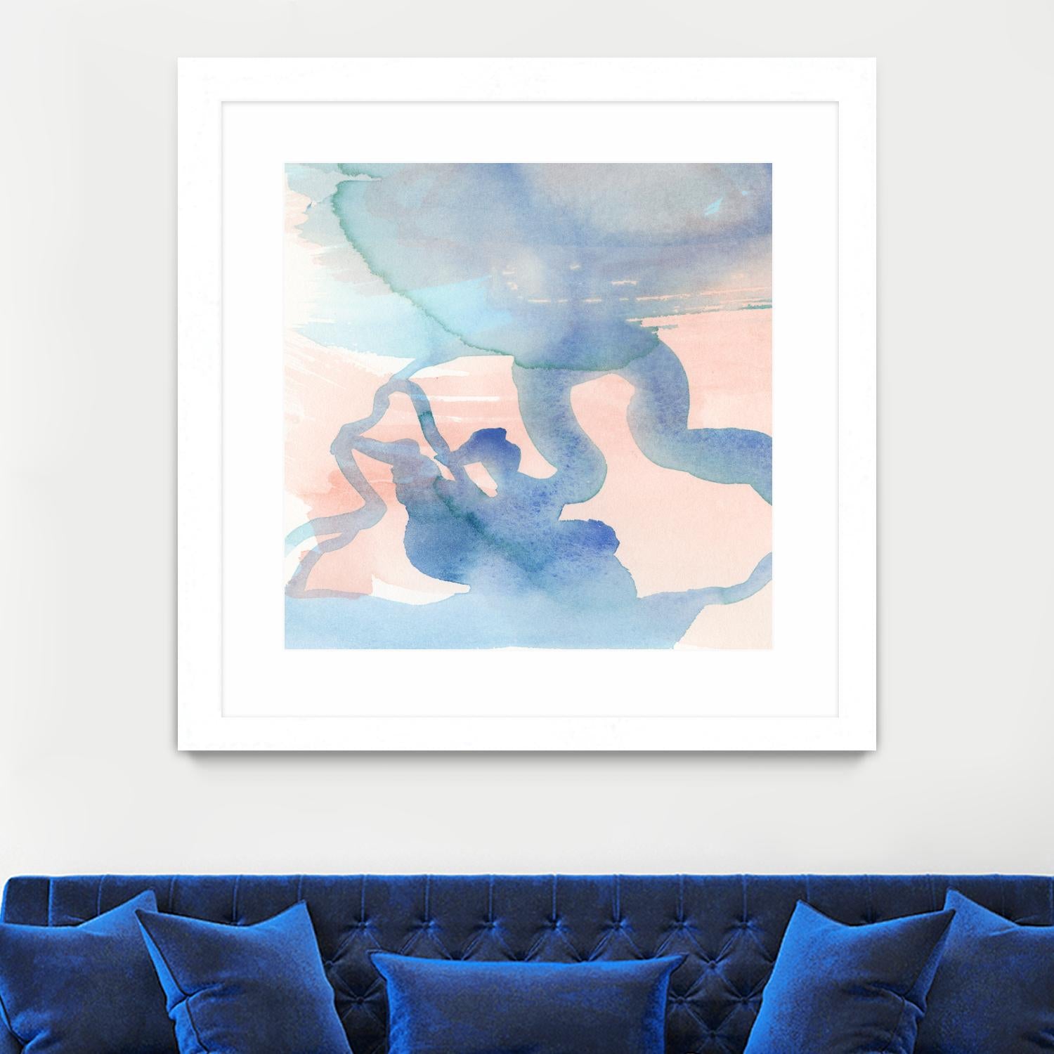 Suffusion III by Jamie Douglas on GIANT ART - blue abstract