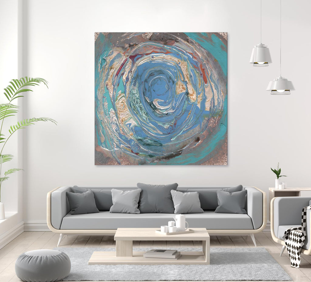 Space Oddity I by Alicia Ludwig on GIANT ART - blue abstract