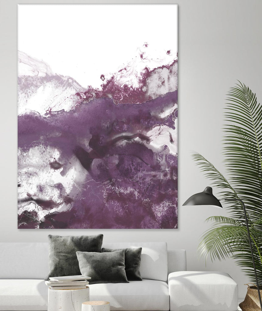 Orchid Wave IV de June Erica Vess sur GIANT ART - abstrait rose
