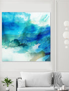 Ephemeral Blue I by Sisa Jasper on GIANT ART - blue abstract