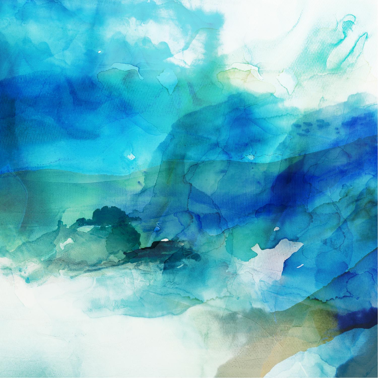 Ephemeral Blue I by Sisa Jasper on GIANT ART - blue abstract