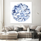 Diamond Drops II by Grace Popp on GIANT ART - blue abstract