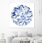Diamond Drops II by Grace Popp on GIANT ART - blue abstract
