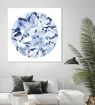 Diamond Drops II by Grace Popp on GIANT ART - blue abstract
