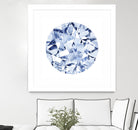Diamond Drops II by Grace Popp on GIANT ART - blue abstract