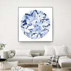 Diamond Drops II by Grace Popp on GIANT ART - blue abstract