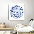 Diamond Drops II by Grace Popp on GIANT ART - blue abstract