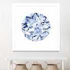 Diamond Drops II by Grace Popp on GIANT ART - blue abstract