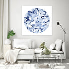 Diamond Drops II by Grace Popp on GIANT ART - blue abstract
