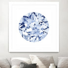 Diamond Drops II by Grace Popp on GIANT ART - blue abstract