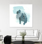 Aqua Stellar I by June Erica Vess on GIANT ART - blue abstract