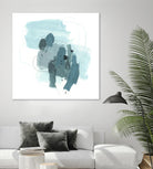 Aqua Stellar I by June Erica Vess on GIANT ART - blue abstract