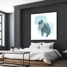 Aqua Stellar I by June Erica Vess on GIANT ART - blue abstract