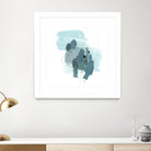 Aqua Stellar I by June Erica Vess on GIANT ART - blue abstract