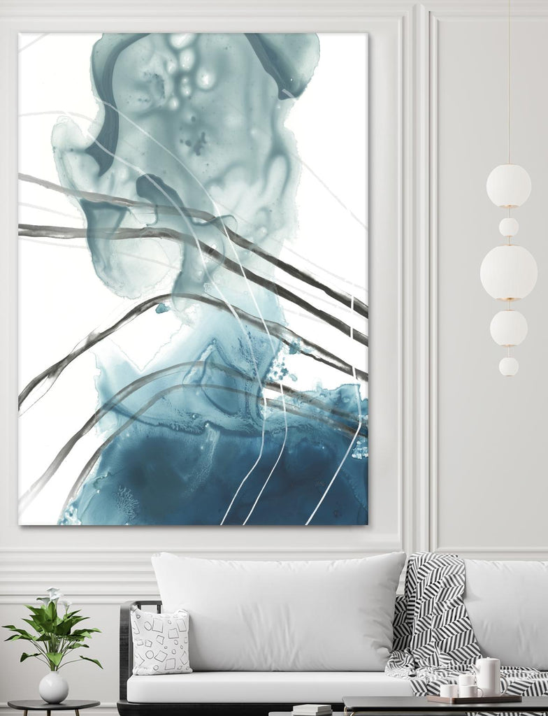 Bella Indigo I by June Erica Vess on GIANT ART - blue abstract