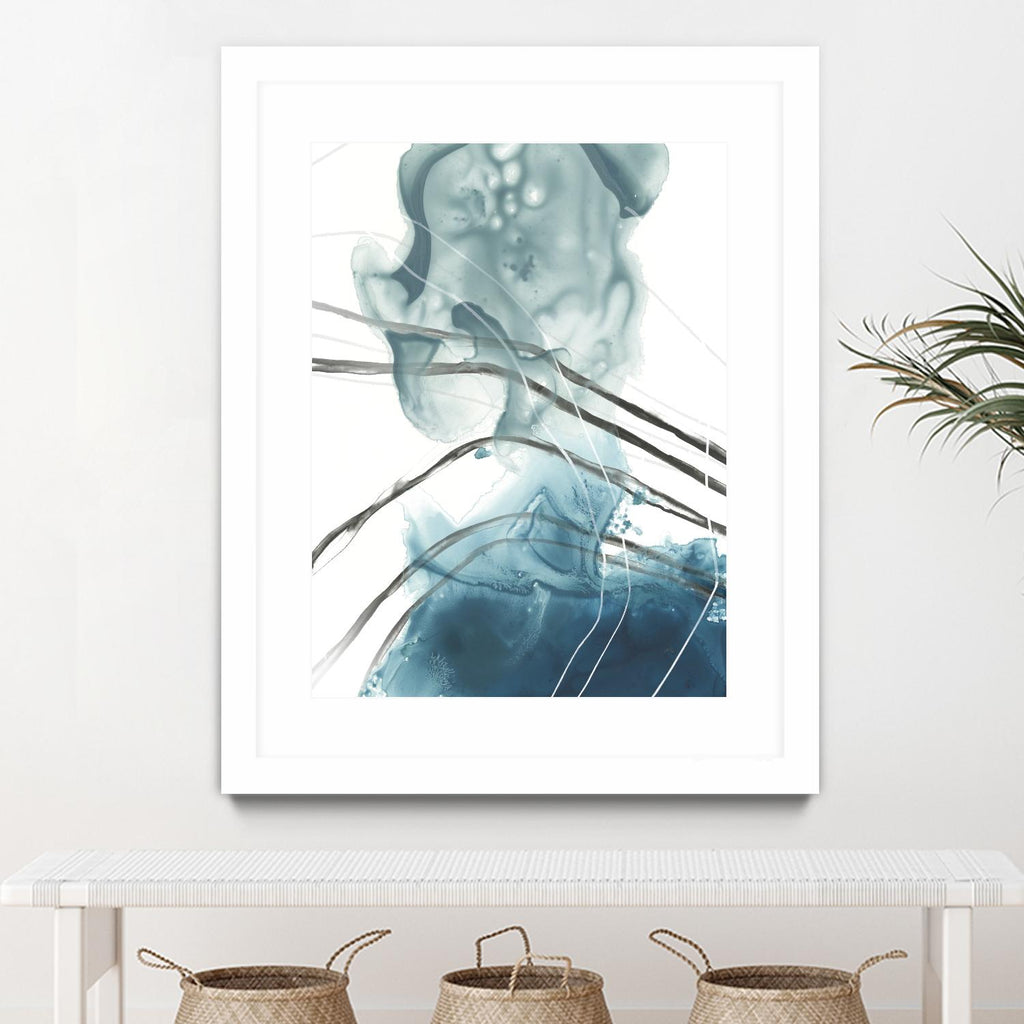 Bella Indigo I by June Erica Vess on GIANT ART - blue abstract