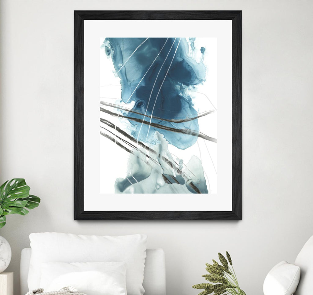 Bella Indigo II by June Erica Vess on GIANT ART - blue abstract