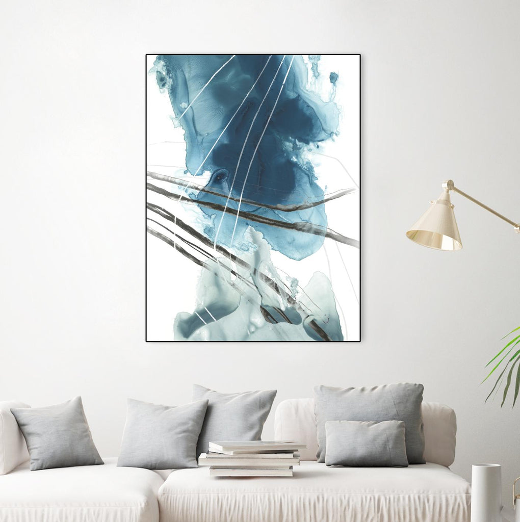 Bella Indigo II by June Erica Vess on GIANT ART - blue abstract