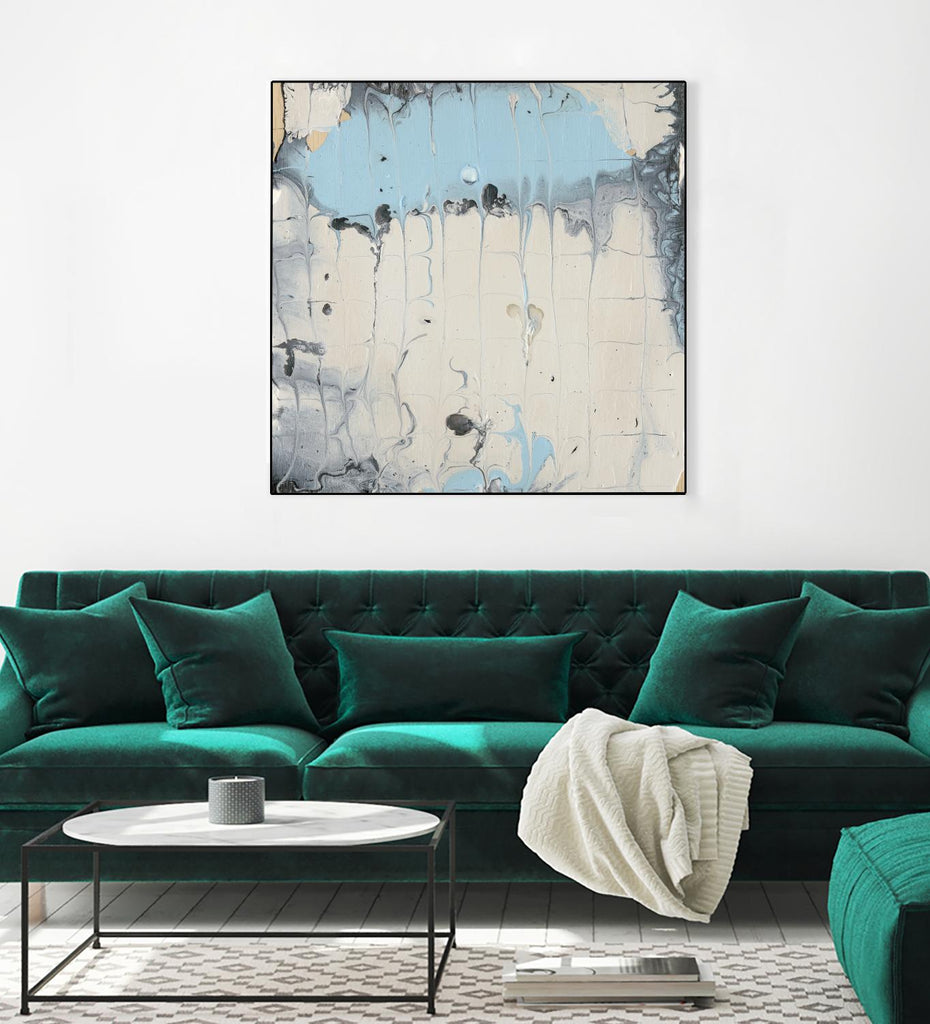 Rainmaker I by Alicia Ludwig on GIANT ART - blue abstract