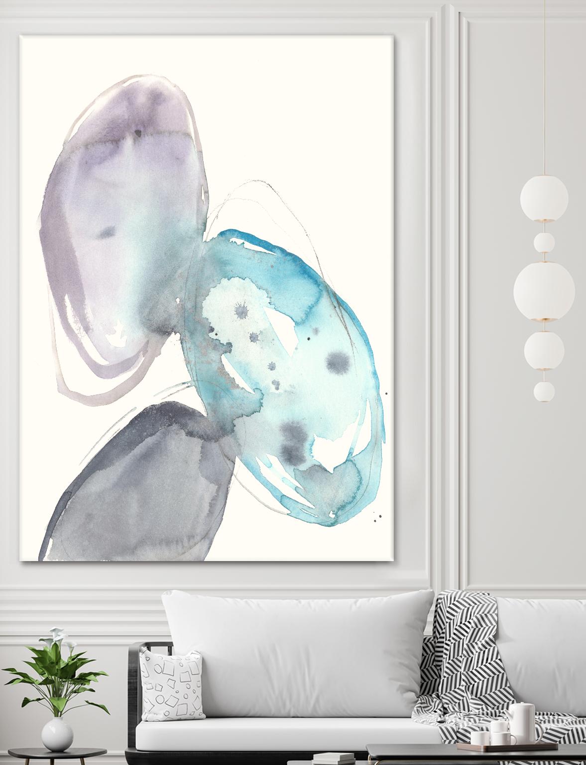 Orb Connection II by Jennifer Goldberger on GIANT ART - blue abstract