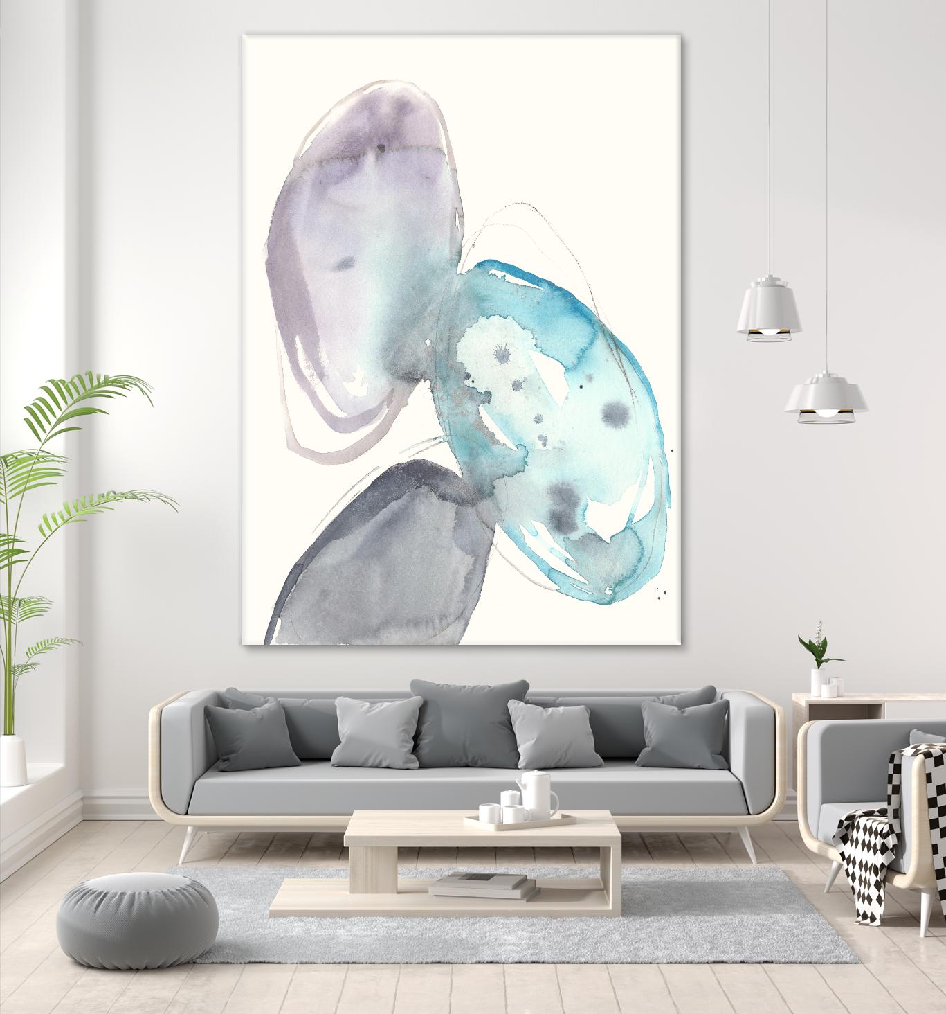 Orb Connection II by Jennifer Goldberger on GIANT ART - blue abstract