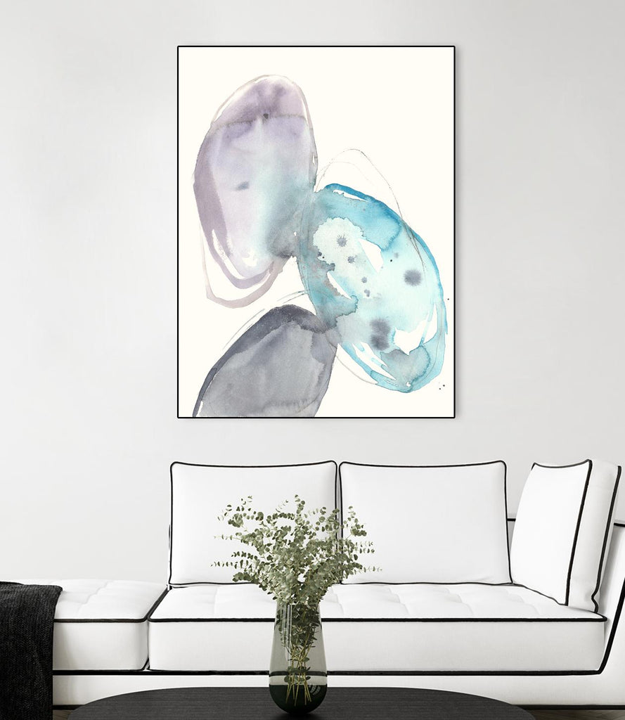 Orb Connection II by Jennifer Goldberger on GIANT ART - blue abstract