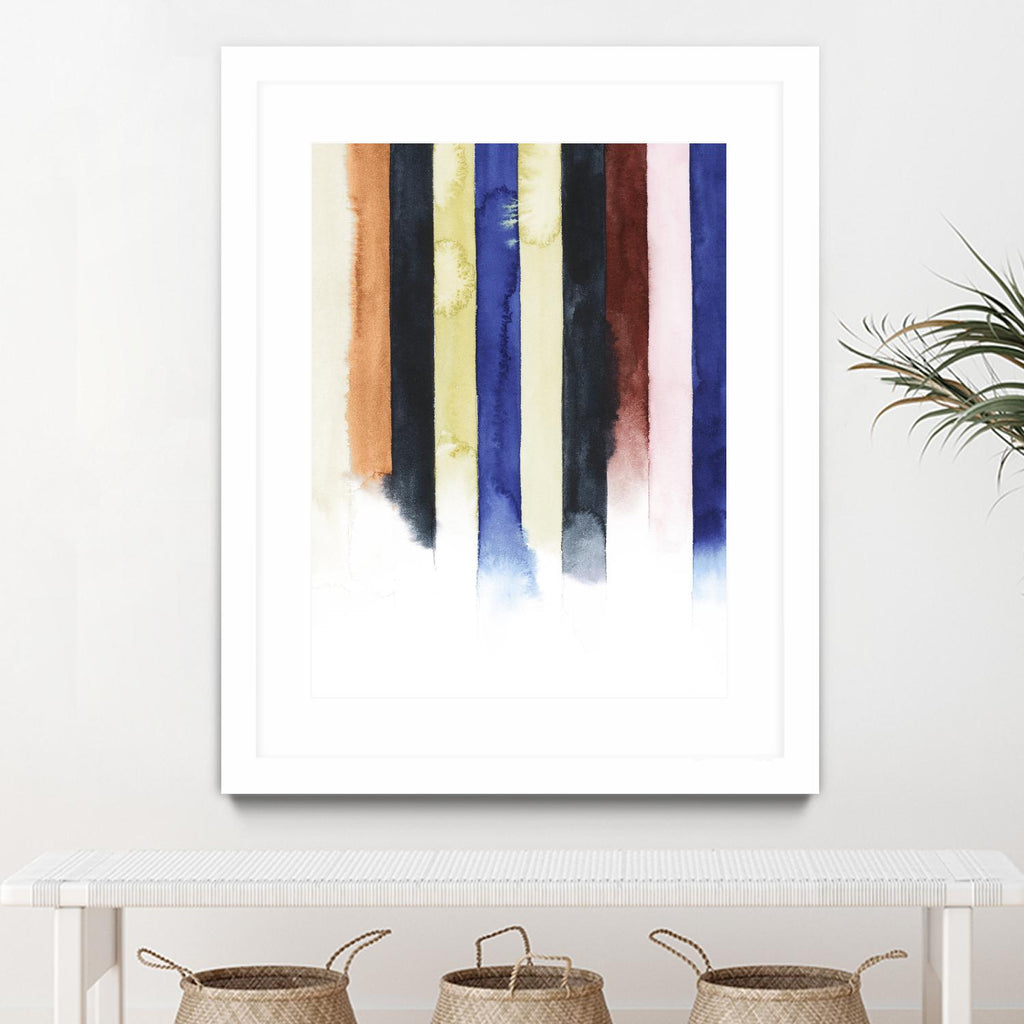 Desert Layers IV de Grace Popp sur GIANT ART - bleu abstrait