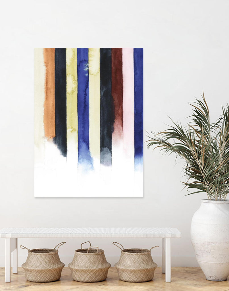 Desert Layers IV by Grace Popp on GIANT ART - blue abstract